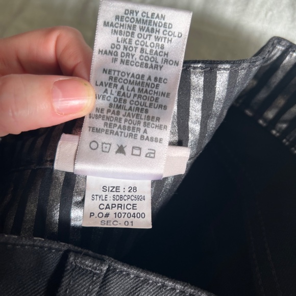 NWT Joe ‘s Jeans “the blondie” black cropped frayed hem size 28 - Picture 11 of 12